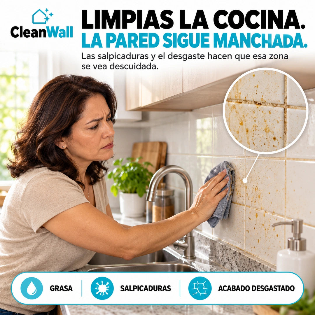 CleanWall™ - Aluminio Adhesivo Ultraresistente