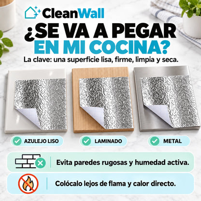 CleanWall™ - Aluminio Adhesivo Ultraresistente