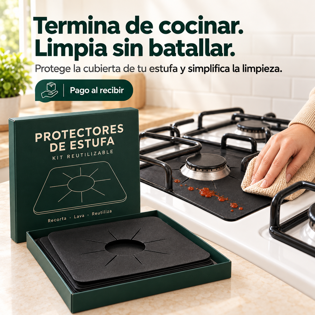 GreaseOff™ - Pack Protector de Estufa